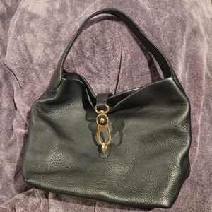 Dooney & Bourke Logo Lock Pebble Leather black